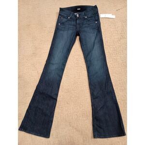 NWT Hudson Jeans Women Size 27 Dark Wash Signature Bootcut 8 3/4inch Front Rise